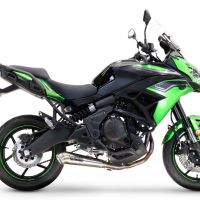 Scarico GPR compatibile con  Kawasaki Versys 650 2023-2024, Powercone Evo, Scarico completo racing, fornito con db killer estraibile e collettore, non conforme per uso stradale