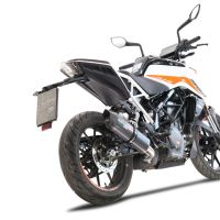 Scarico GPR compatibile con Ktm Duke 390 2021-2023, Furore Evo4 Poppy, Scarico omologato, silenziatore con db killer estraibile e raccordo specifico 