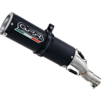 Scarico GPR compatibile con  Aprilia RS 457 2024-2025, M3 Black Titanium, Scarico completo racing, fornito con db killer estraibile e collettore, non conforme per uso stradale