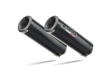 GPR exhaust compatible with  Aprilia Shiver 900 2017-2020, M3 Poppy , Dual Homologated legal slip-on exhaust including removable db killers and link pipes 