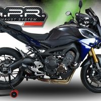 Scarico GPR compatibile con  Yamaha Mt-09 Tracer 900 2015-2016, Furore Poppy, Scarico completo omologato,fornito con db killer estraibile,catalizzatore e collettore