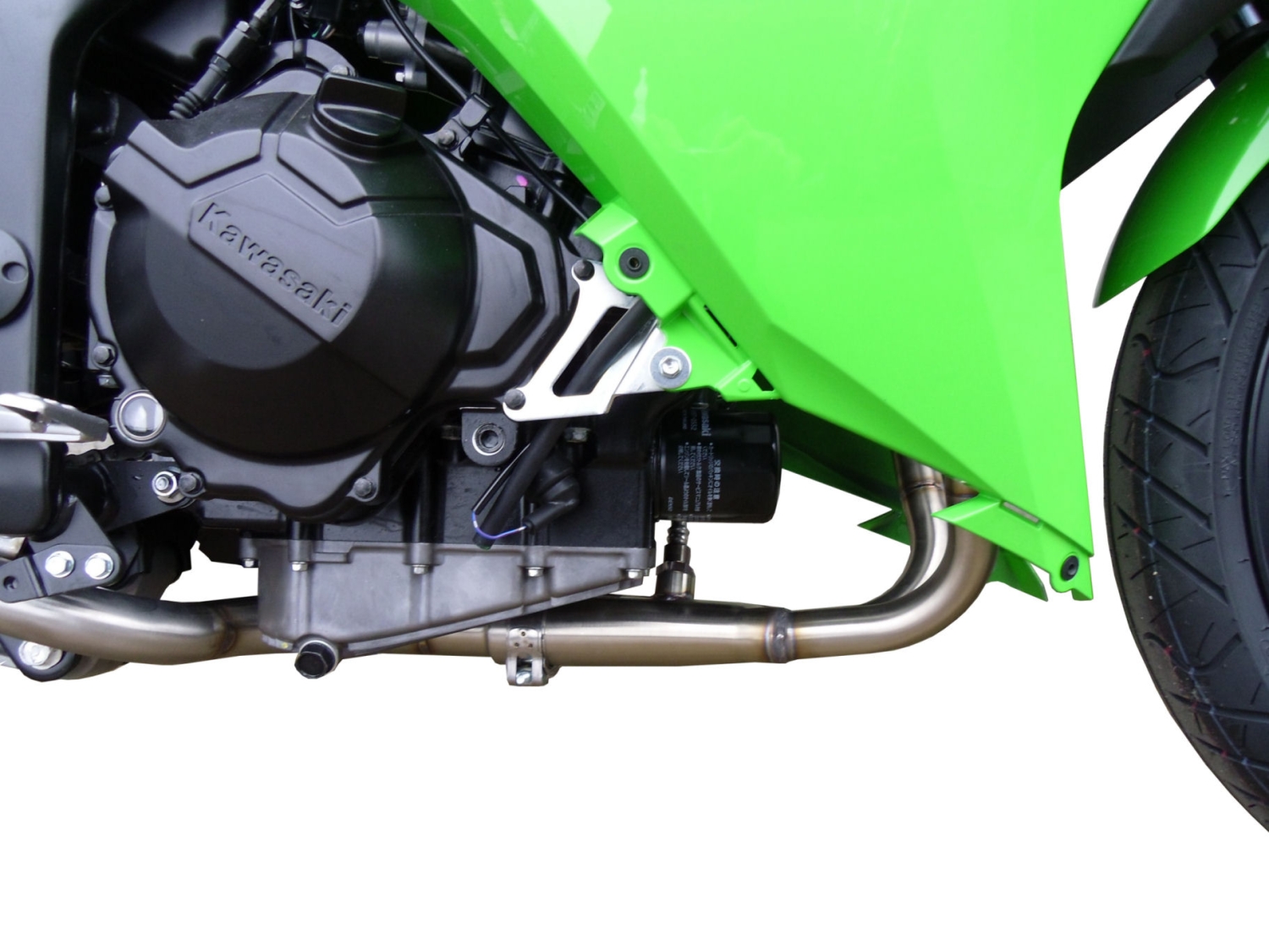 Scarico GPR compatibile con Kawasaki Ninja 300 R 2012-2017, Furore Poppy, Scarico completo omologato,fornito con db killer estraibile,catalizzatore e collettore 