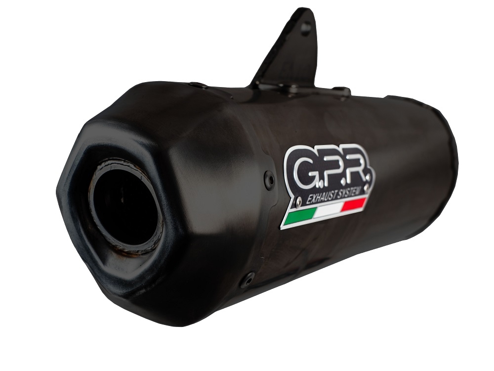 Scarico GPR compatibile con  Voge SR4 Max 2022-2024, Pentaroad Black, Terminale di scarico omologato,fornito con db killer estraibile,catalizzatore e collettore