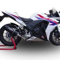 Scarico GPR compatibile con  Honda Cbr 500 R 2012-2016, Furore Poppy, Scarico omologato, silenziatore con db killer estraibile e raccordo specifico