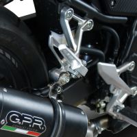 Scarico GPR compatibile con  Honda Cb 400 X 2019-2024, M3 Inox , Scarico omologato, silenziatore con db killer estraibile e raccordo specifico