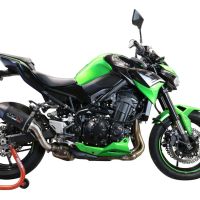 Scarico GPR compatibile con Kawasaki Z 900 - ZR 900 B Full power 2021-2023, Furore Evo4 Poppy, Scarico omologato, silenziatore con db killer estraibile e raccordo specifico 